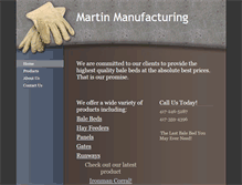 Tablet Screenshot of martinmanufacturing.com